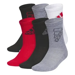 adidas Little & Big Kid Boys 6 Pair Crew Socks