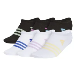 adidas Little & Big Kid Girls 6 Pair No Show Socks