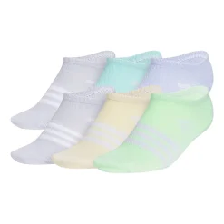 adidas Little & Big Kid Girls 6 Pair No Show Socks