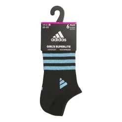 adidas Little & Big Kid Girls 6 Pair No Show Socks