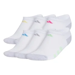 adidas Little & Big Kid Girls 6 Pair No Show Socks