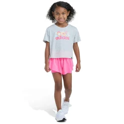 adidas Little Girls 2-pc. Short Set