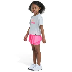 adidas Little Girls 2-pc. Short Set