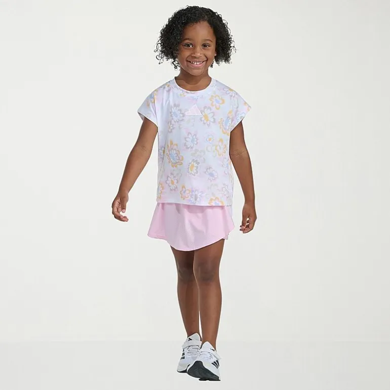 adidas Little Girls 2-pc. Skort Set
