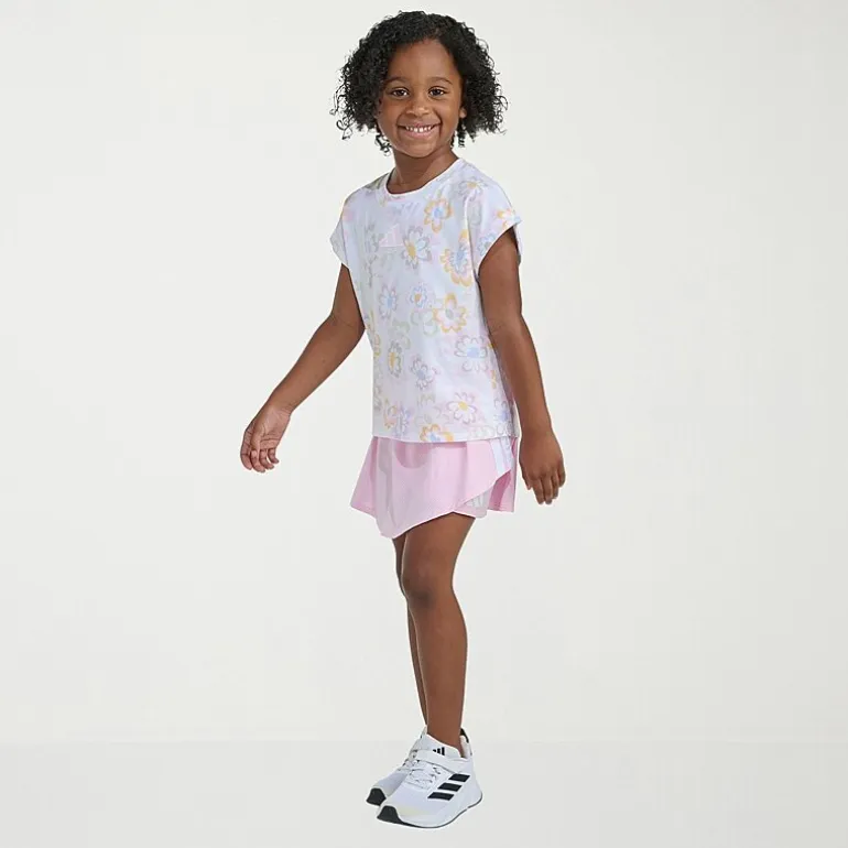 adidas Little Girls 2-pc. Skort Set