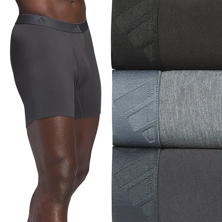 adidas Luxe Comfort Mens 3 Pack Boxer Briefs 5159307