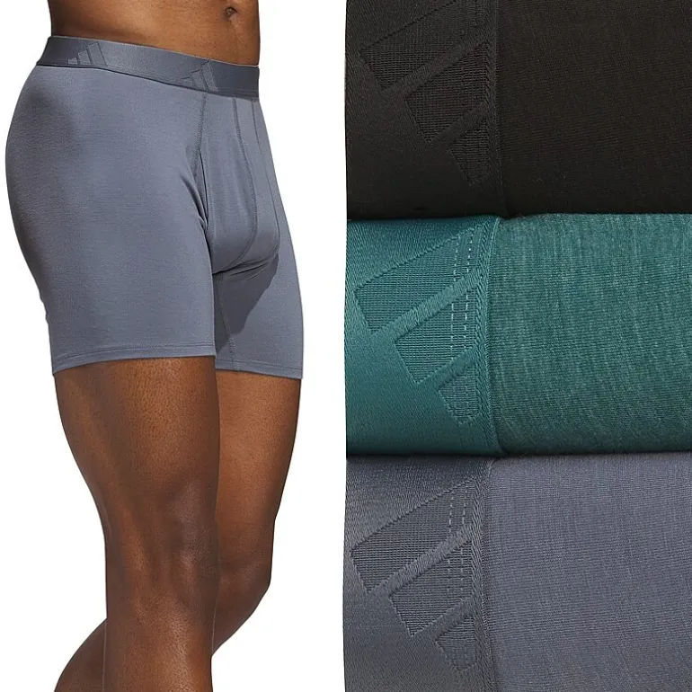 adidas Luxe Comfort Mens 3 Pack Boxer Briefs 5159307