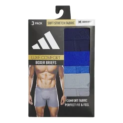 adidas Luxe Comfort Mens 3 Pack Boxer Briefs 5159307