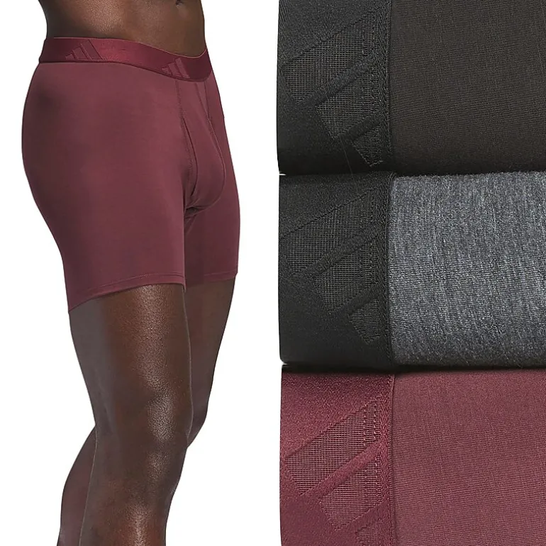 adidas Luxe Comfort Mens 3 Pack Boxer Briefs 5159307