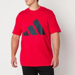 adidas Mens Crew Neck Short Sleeve Regular Fit Big and Tall Graphic T-Shirt