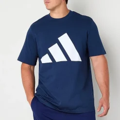 adidas Mens Crew Neck Short Sleeve Regular Fit Big and Tall Graphic T-Shirt