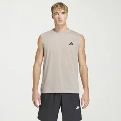 adidas Mens Crew Neck Sleeveless Muscle T-Shirt