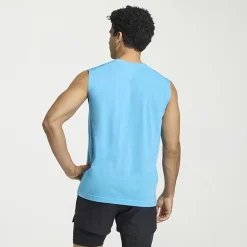 adidas Mens Crew Neck Sleeveless Muscle T-Shirt