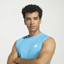 adidas Mens Crew Neck Sleeveless Muscle T-Shirt