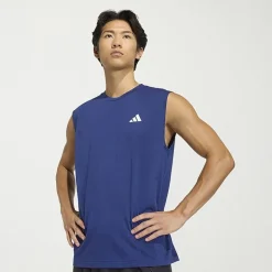 adidas Mens Crew Neck Sleeveless Muscle T-Shirt