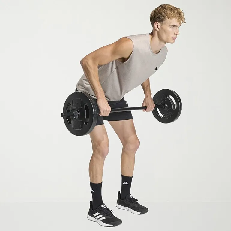 adidas Mens Crew Neck Sleeveless Muscle T-Shirt