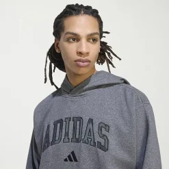 adidas Mens Long Sleeve Fleece Hoodie