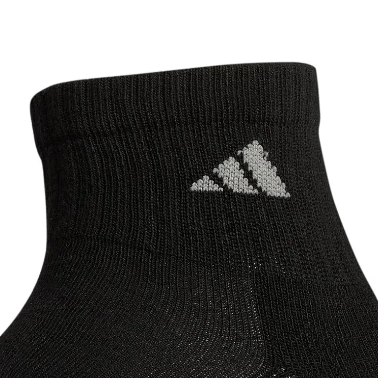 adidas Mens Multi-Pack 6 Pair Big and Tall Quarter Ankle Socks