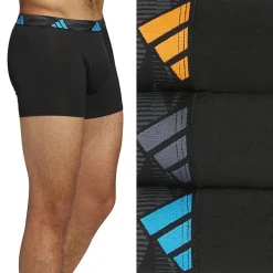 adidas Mens 3 Pack Stretch Fabric Trunks 5161768