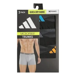 adidas Mens 3 Pack Stretch Fabric Trunks 5161768