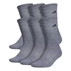 adidas Mens 6 Pair Crew Socks