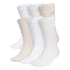 adidas Mens 6 Pair Crew Socks