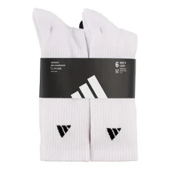 adidas Mens 6 Pair Crew Socks