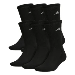 adidas Mens 6 Pair Crew Socks