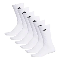 adidas Mens 6 Pair Crew Socks