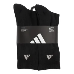 adidas Mens 6 Pair Crew Socks