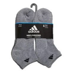 adidas Mens 6 Pair Low Cut Socks