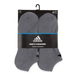 adidas Mens 6 Pair No Show Socks