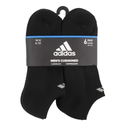 adidas Mens 6 Pair No Show Socks