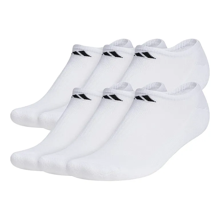 adidas Mens 6 Pair No Show Socks