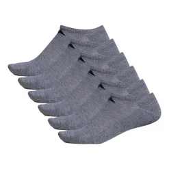 adidas Mens 6 Pair No Show Socks