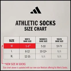 adidas Mens 6 Pair Quarter Ankle Socks