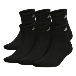 adidas Mens 6 Pair Quarter Ankle Socks