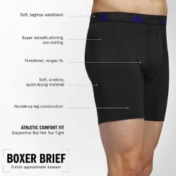 adidas Performance Microfiber Mens 3 Pack Boxer Briefs 5158584