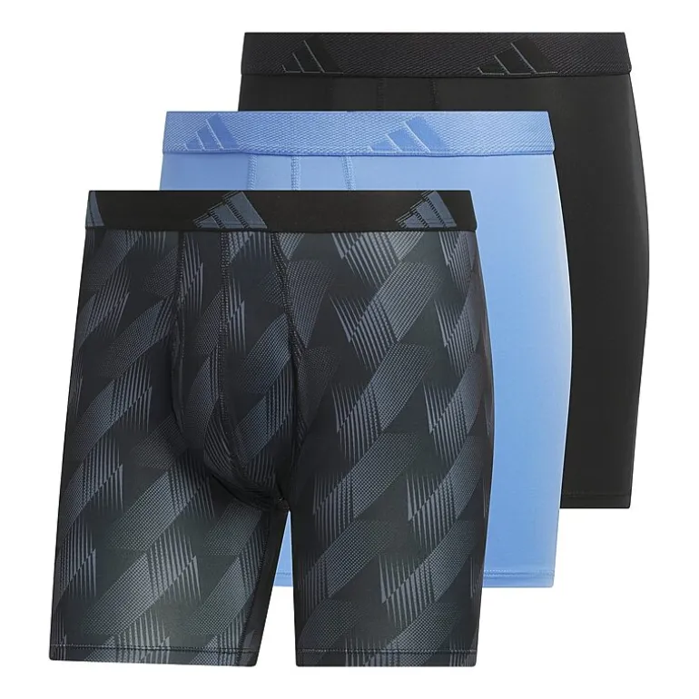 adidas Performance Microfiber Mens 3 Pack Boxer Briefs 5158584