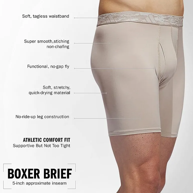 adidas Performance Microfiber Mens 3 Pack Boxer Briefs 5158584