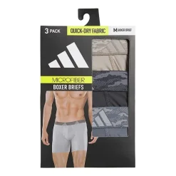adidas Performance Microfiber Mens 3 Pack Boxer Briefs 5158584