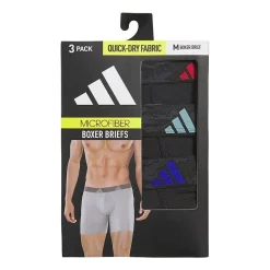 adidas Performance Microfiber Mens 3 Pack Boxer Briefs 5158584