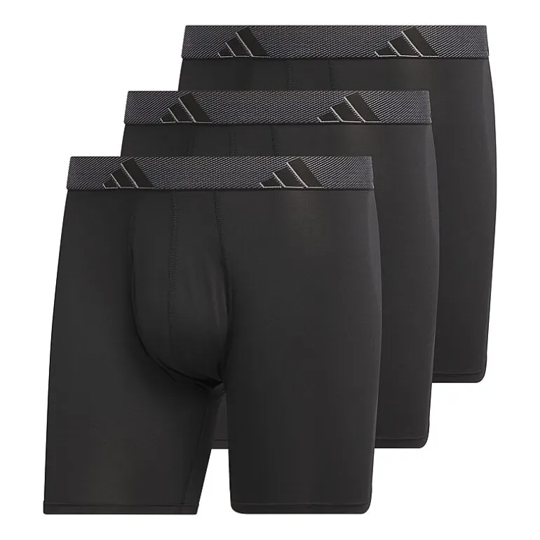 adidas Performance Microfiber Mens 3 Pack Boxer Briefs 5158584