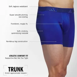 adidas Performance Microfiber Mens 3 Pack Comfort Waistband Trunks 5158586