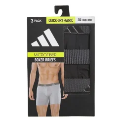 adidas Performance Microfiber Mens Big and Tall 3 Pack Boxer Briefs 5158597