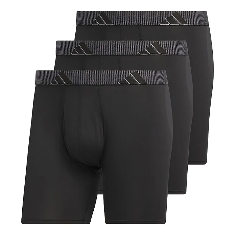 adidas Performance Microfiber Mens Big and Tall 3 Pack Boxer Briefs 5158597