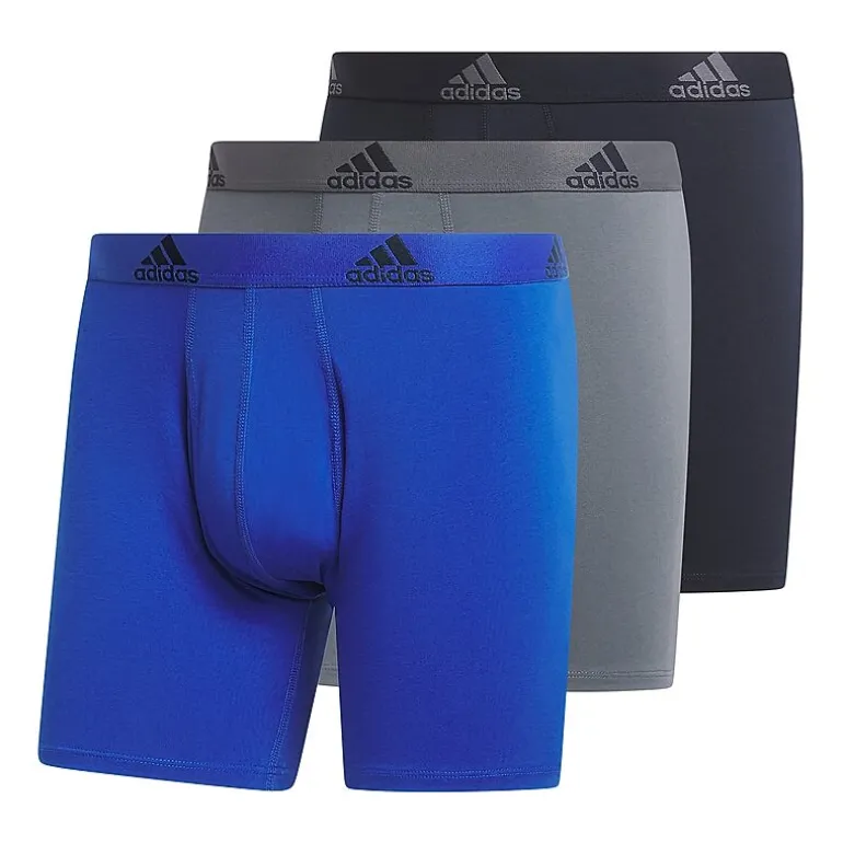adidas Stretch Cotton Mens 3 Pack Boxer Briefs 5158001a