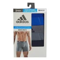 adidas Stretch Cotton Mens 3 Pack Boxer Briefs 5158001a