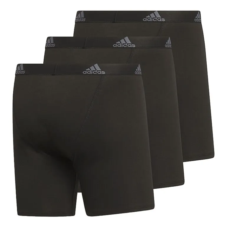 adidas Stretch Cotton Mens 3 Pack Boxer Briefs 5158001a