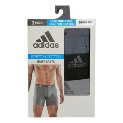 adidas Stretch Cotton Mens 3 Pack Boxer Briefs 5158001a